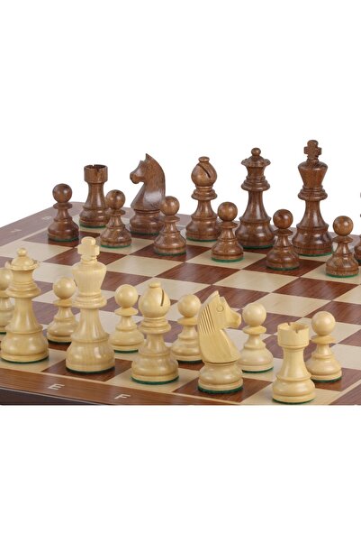 Sunrise Chess & Games Tournament chess Top Bottom Set no. 5 - 50 mm board + 3...