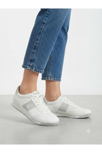 Lütfi Women's White Sneaker Daily Orthopedic Sole Walking Sports Shoes