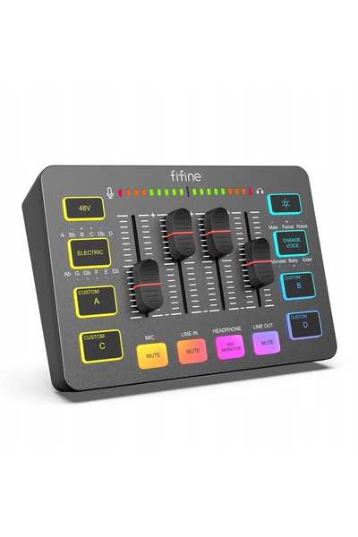 NO BRAND Mixer audio FIFINE SC3 Alb