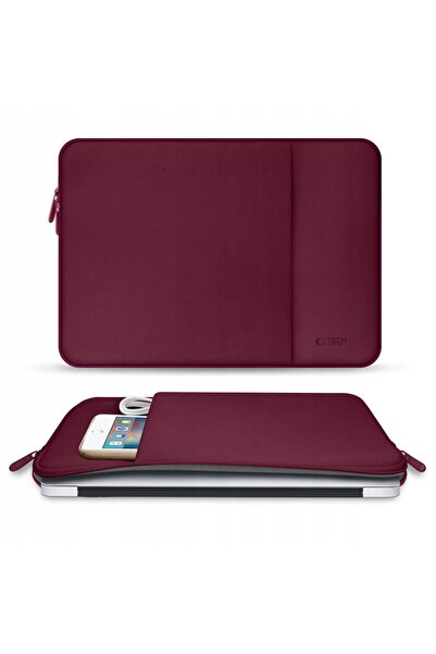 Tech-Protect Husă pentru laptop din neopren, 14 inci, bordeaux