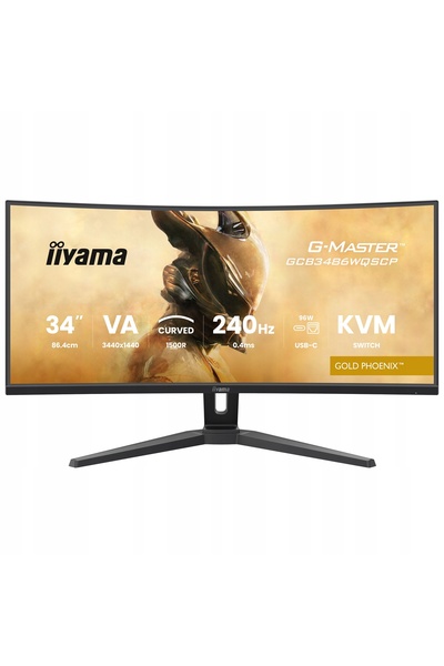 NO BRAND Monitor IIYAMA G-Master GCB3486WQSCP-B1 3440x1440px 240Hz 0.4 ms Curved