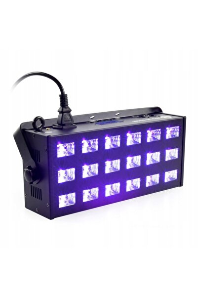 NO BRAND Reflector + Stroboscop LIGHT4ME LED UV 18x3W