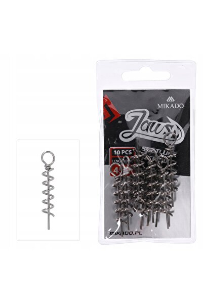 NO BRAND Șurub pentru năluci moi Jaws MIKADO HDJ08-26 4 26mm/4mm (10 bucăți)