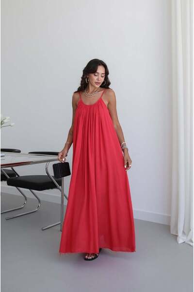 Havoş Red Santos Strap Dress