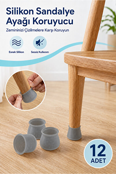 FLY LIFE Silicone Chair Leg Protector - Protection Against Floor Scratches, G...