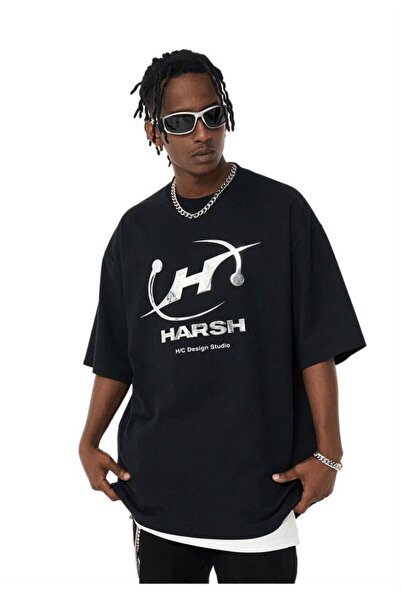 JANTIL MODA Unisex Oversize 100% Cotton Crew Neck Short Sleeve T-Shirt