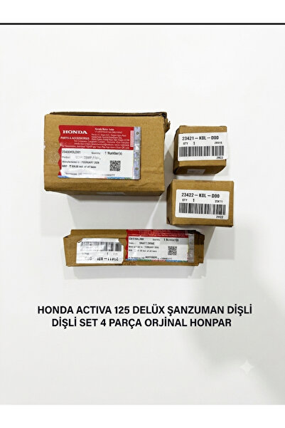 Honda HONPAR ACTIVA 125DELÜX ŞANZUMAN DİŞLİ SET 4PARÇA ORJİNAL