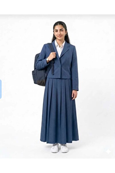 sea gulf Girls' Secondary School Uniform Set Three Pieces Top+Skirt+T-Shirt