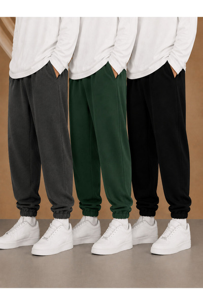 ZİYMO 3-Piece Men's Rubberized Trackpants