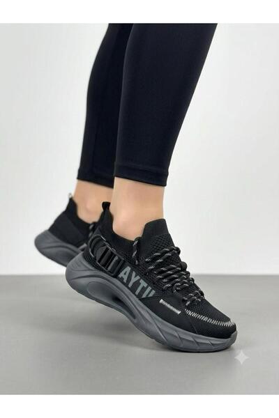 Lütfi Women's black sneaker - everyday orthopedic ultra-light sole walking & ...