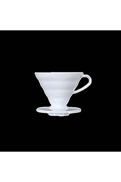 Hario V60-02 Dripper - Beyaz Plastik Kahve Demleme Ekipmanı