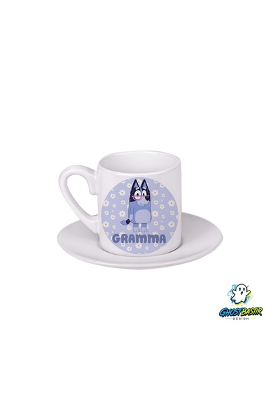 Ghostbastır Design Bluey Gramma Turkish Coffee Cup 0108