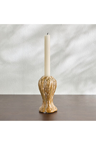 Generic Dara Glazed Taper Candleholder - 13 cm