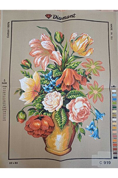 gobelin 60*80 cm Vintage Reverse Tulip with String