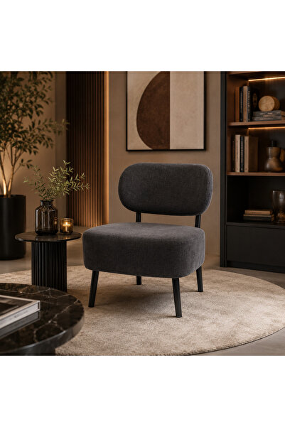 N.zone Modern Leisure Chair with Luxurious Fabric Upholstery and Sturdy Metal...