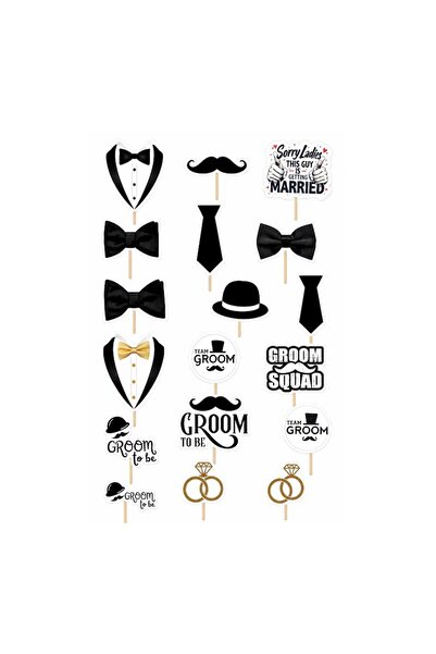 DecoParty Set de decorațiuni pentru tort – Tematică Petrecerea Burlacilor, 18...