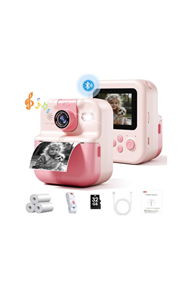 Simplu&Rapid Digital Camera Toy Instant Printing, Full H Interactive Children...