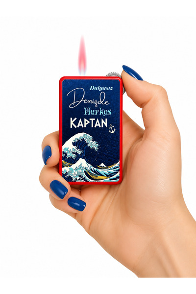 ONRSTORE Karakter Yazılı Aynalı Metal Gaz Dolumlu Çakmak – Dekoratif Baskılı ...