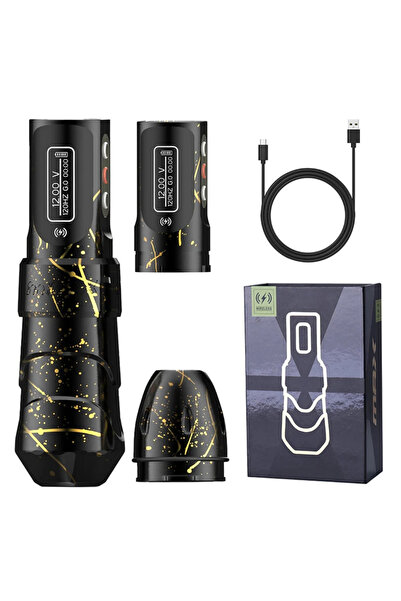 BLACKSMITH Max Yellow Black wireless pen dövme makinesi