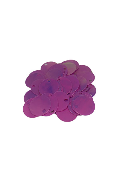 Bi hızlı Yarı Saydam Janjanlı Fuşya Çanta Pulu, Süsleme Pulu ( 20 Gram ) 30 M...