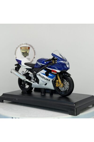 MotoGarage Suzuki GSX-R750 - 1:18 Ölçek (12cm) Kutulu Diecast Model