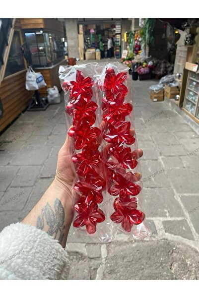 Genel Markalar 120 ADET ( 10 PAKET) KIRMIZI LOTUS TOKA 6 CM