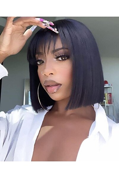 Estelle Brazilian Straight Human Hair None Lace Front Glueless Machinemade Sh...