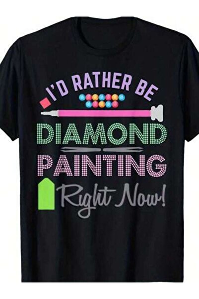 799 Black Painting Graphic T-Shirt - Made From , This Casual Short-Sleeve Tee...