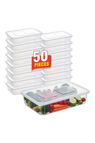 Duravel 50Pcs Food Storage Box, Plastic Kitchen Storage Containers with Lids ...