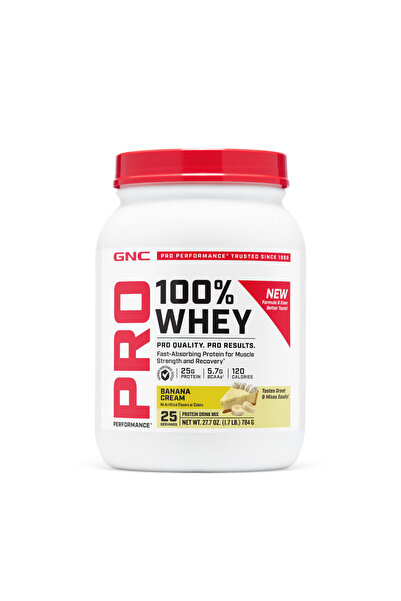 GNC Proteina din Zer cu Aroma de Banane Testata Antidoping Pro Performance 784g