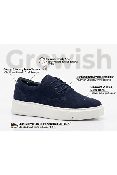 ERDOĞAN TULGAR Genuine Nubuck Leather Daily Comfortable Men's Sneaker Shoes T...