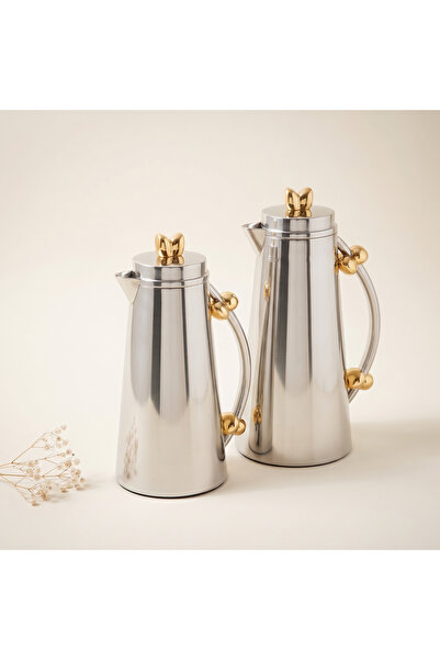 Alakhmas Trams Tulip Set - Silver Satin with Luxurious Gold Accents