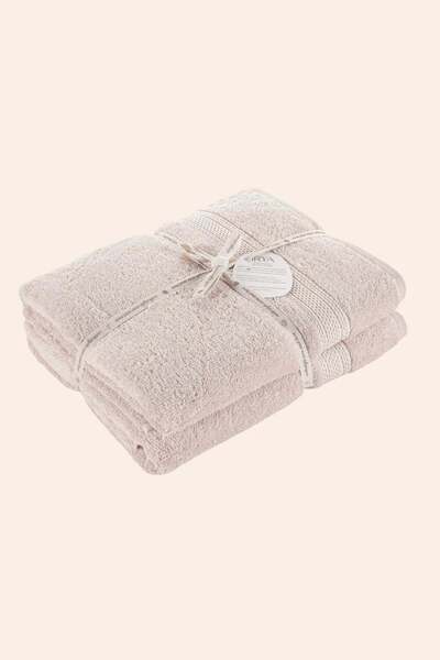 İrya Egyptian 100% Egyptian Cotton 2-Piece Towel Set 90X150 cm Oyster Beige