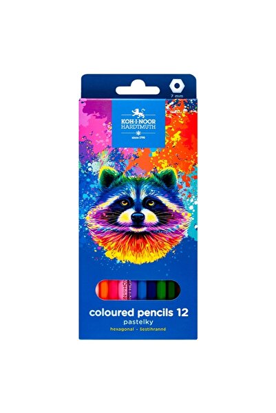 Koh-i Noor Creioane colorate raton, 12 culori/set, Koh-l-Noor