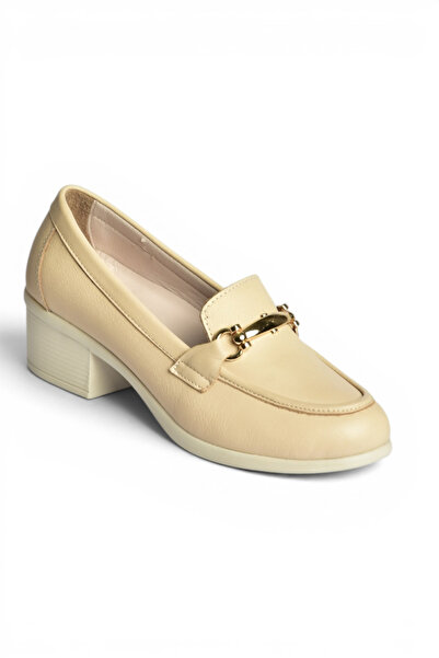 Fox Shoes Pantofi cu toc eleganți - Bej - Tocuri joase (1-4 cm)
