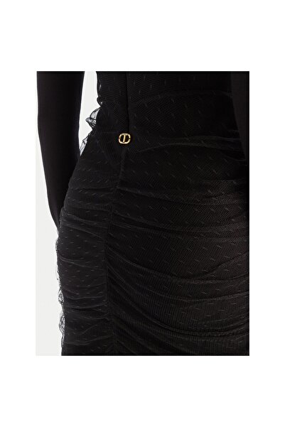 TWINSET Rochie de cocktail pentru femei 252TT3261 Negru