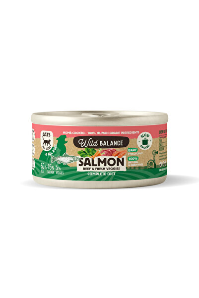 WILD Balance Salmon With Beef & Fresh Veggies Wet Cat Food 120G