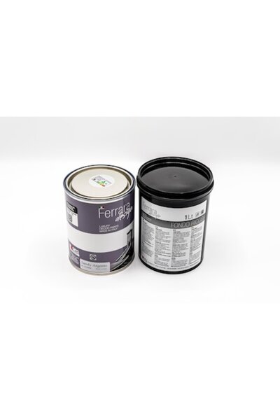Ferrara Design Set de 2 bucăți: vopsea decorativă Sandy argento cu tentă crem...