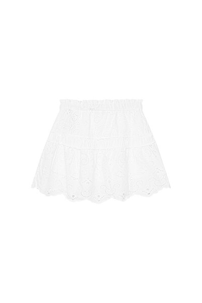 Guess Fustă de fată J5GD35WH7D0 Albă