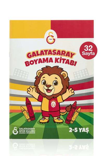 Galatasaray Boyama Kitabı Küçük Aslan 2-5 Yaş - Lisanslı Orijinal