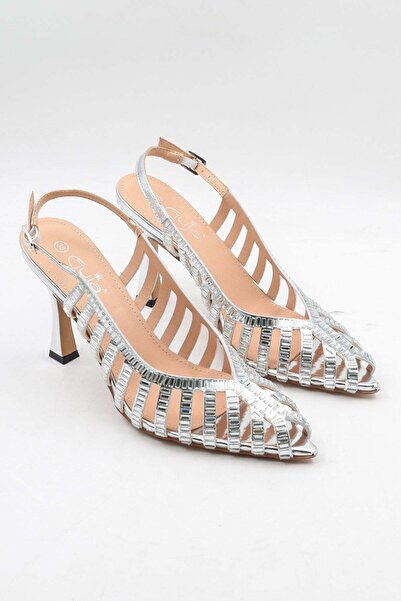 Guja Women's Evening Dress Shoes with Stone Heels Gj 26Y 204-2
