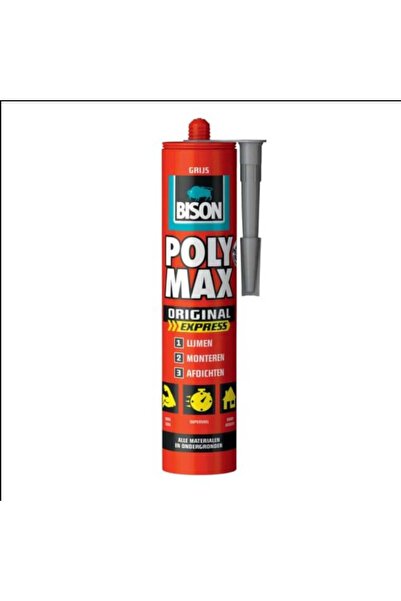 Bison Adeziv și etanșeizant rapid Poly Max Original Express, 425g, gri