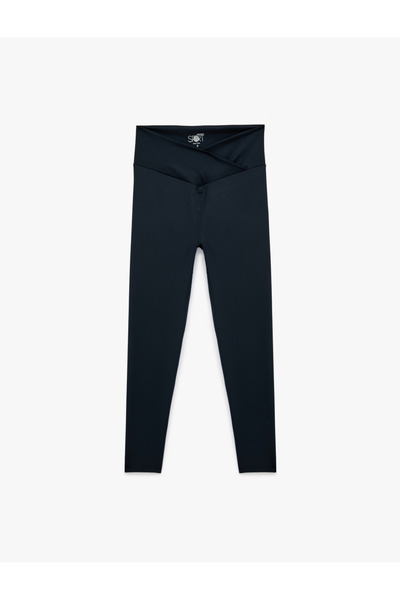 Koton High Waist Interlock Slim Fit Sports Leggings