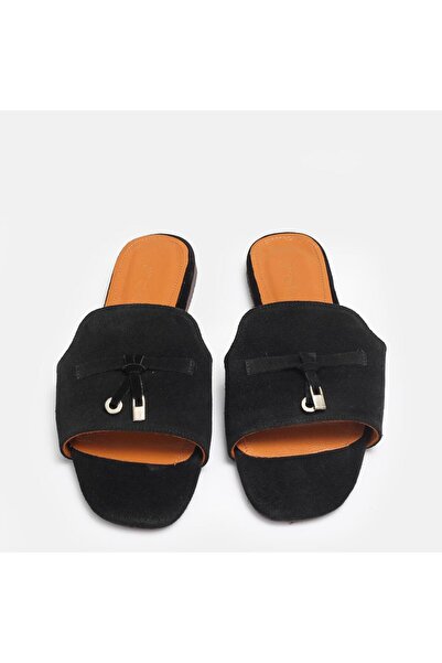 37Numara Mules - Black - Flat