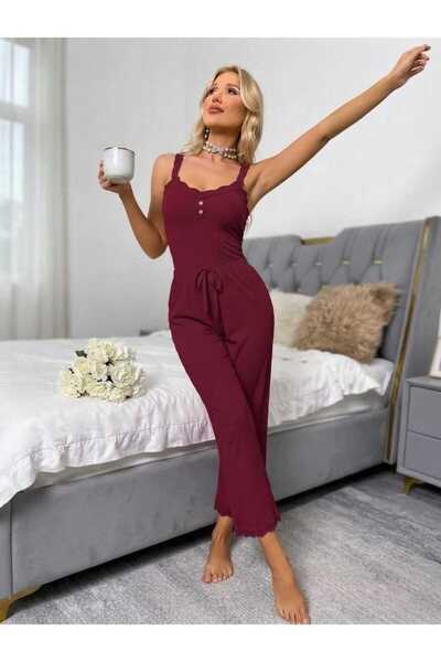 LaFont Pajama Sets - Burgundy - Plain