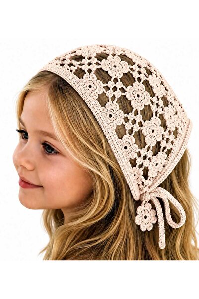 MyHubi Children's Bohemian Style Knitted Tie-On Crown Bandana