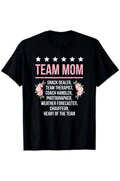 45 BPM قميص Team Mom Definition، قميص صيفي كاجوال عصري برقبة دائرية وأكمام قص...