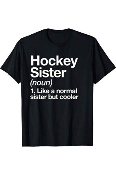 NOURAM تي شيرت رياضي مريح مطبوع عليه عبارة "Hockey Sister Definition" مناسب ل...