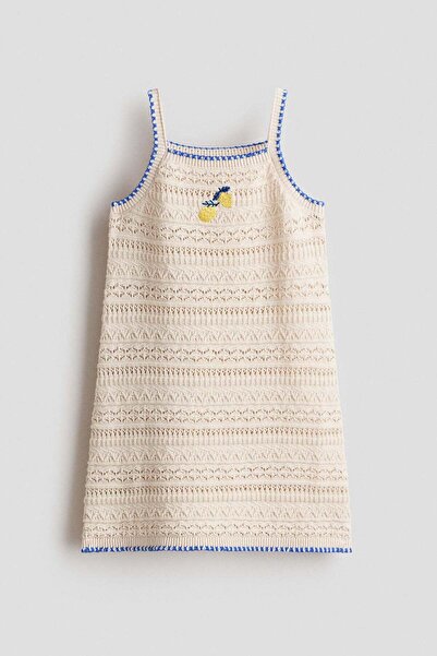 H&M Embroidery-detail cotton dress