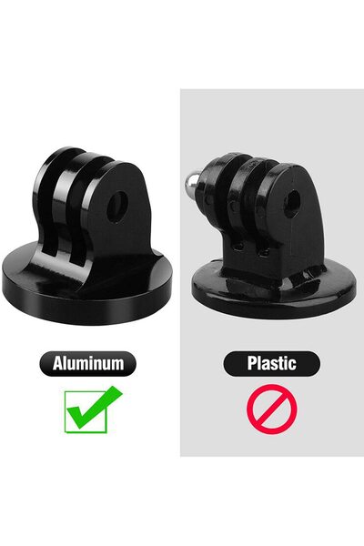 fimtech Tüm Aksiyon Kameralar ile Uyumlu Metal Adaptör + Metal Vida Siyah